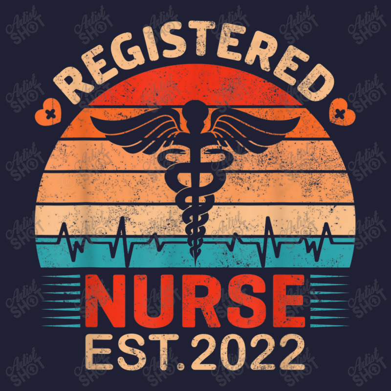 Registered Nurse Est 2022 Gifts For Student Nurse Rn Retro 5 Panel Snapback Cap | Artistshot