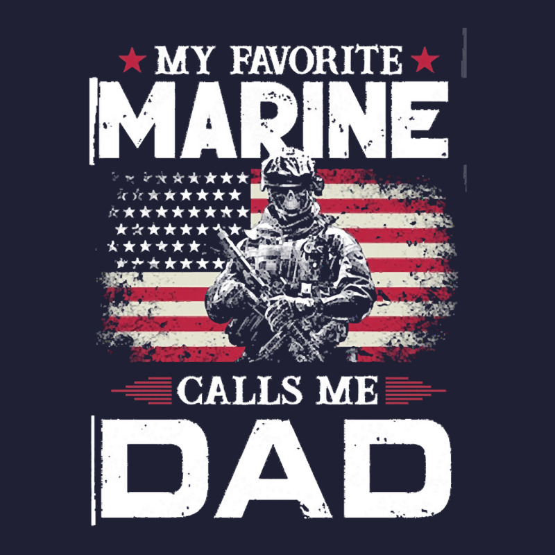 My Favorite Marine Calls Me Dad T  Shirt Father's Day Flag My Favorite 5 panel snapback cap by brandycassin456 | Artistshot