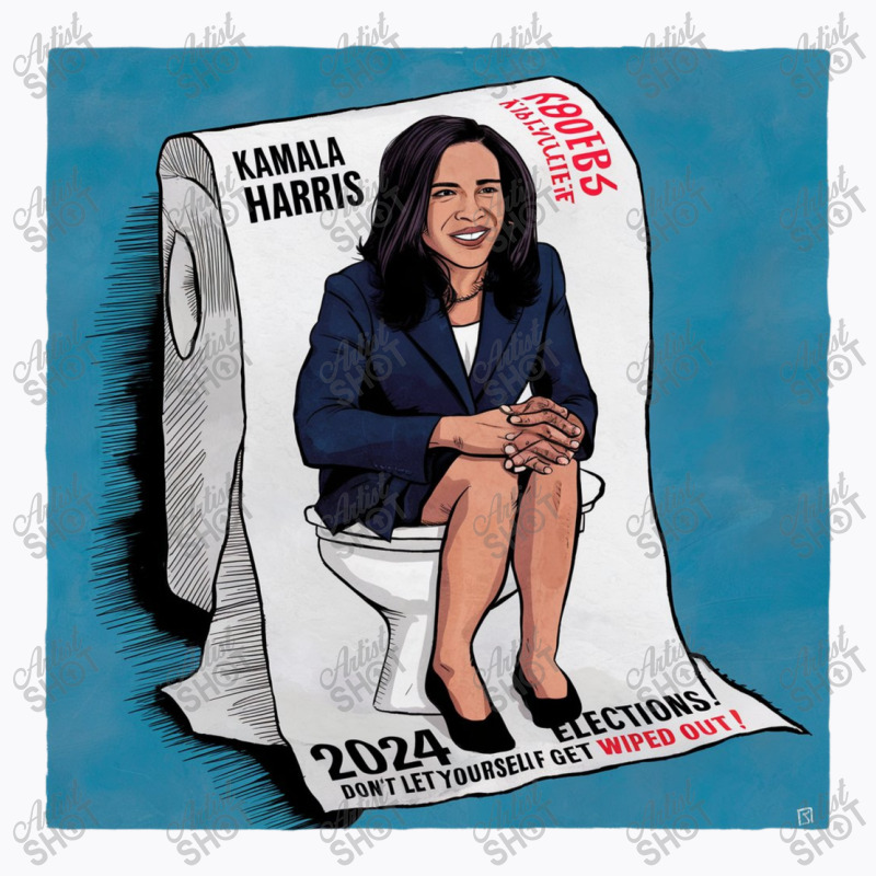 Kamala Harris On Toilet Paper T-shirt | Artistshot