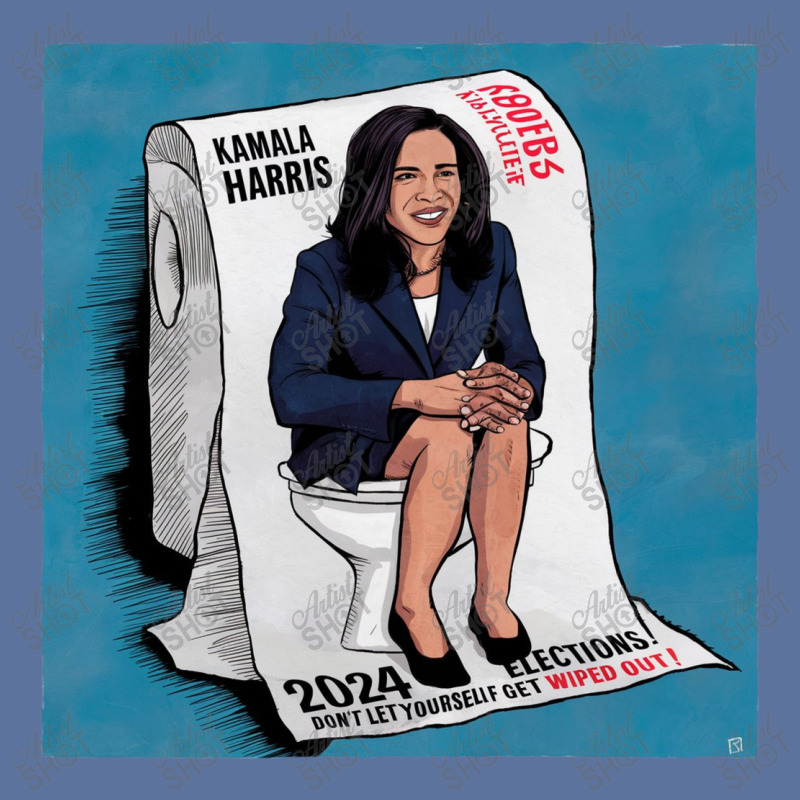 Kamala Harris On Toilet Paper Lightweight Hoodie | Artistshot