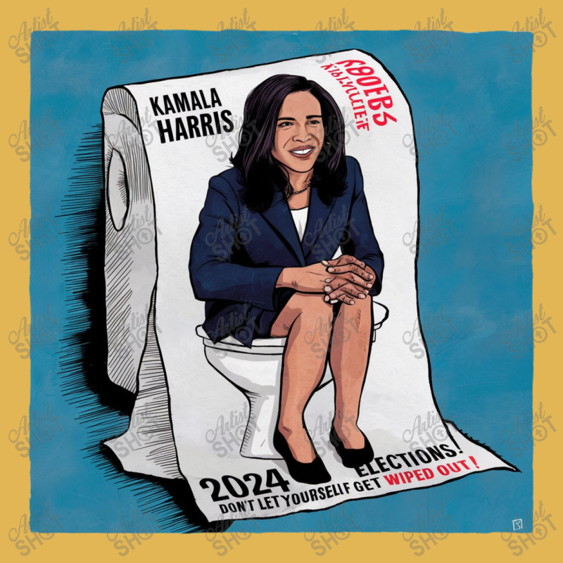 Kamala Harris On Toilet Paper Vintage Hoodie And Short Set | Artistshot