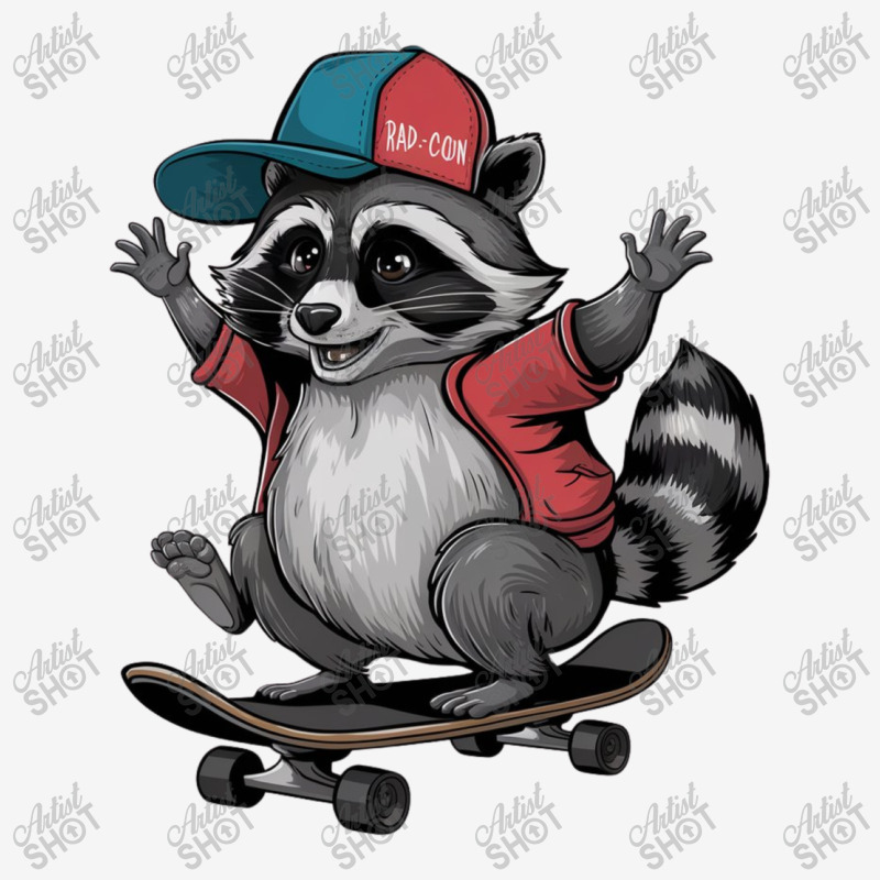 Skateboarding  Raccoon Graphic T-shirt by Donna Schennum | Artistshot