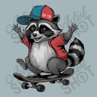 Skateboarding  Raccoon Unisex Sherpa-lined Denim Jacket | Artistshot