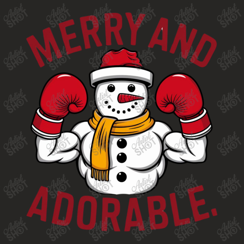 Merry And Adorable Ladies Fitted T-Shirt by Donna Schennum | Artistshot