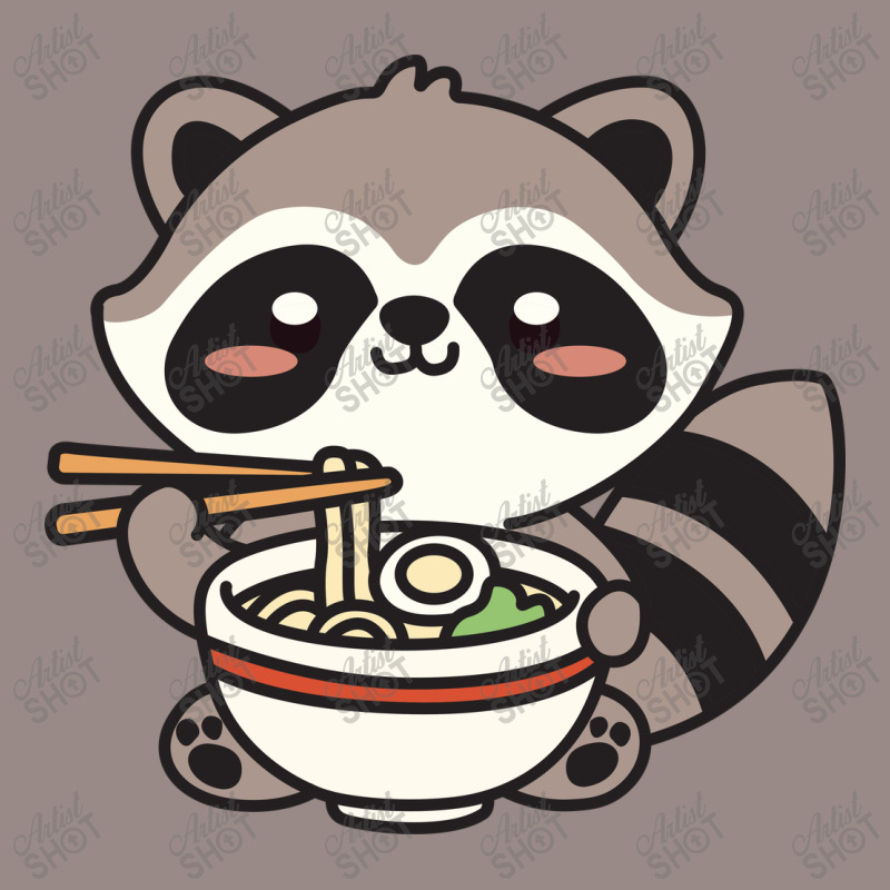 Raccoon Eating Ramen Noodle Vintage T-Shirt by NQArtist | Artistshot