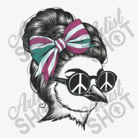 A Bird With Her Hair Elegantly Styled Ladies Fitted T-shirt | Artistshot