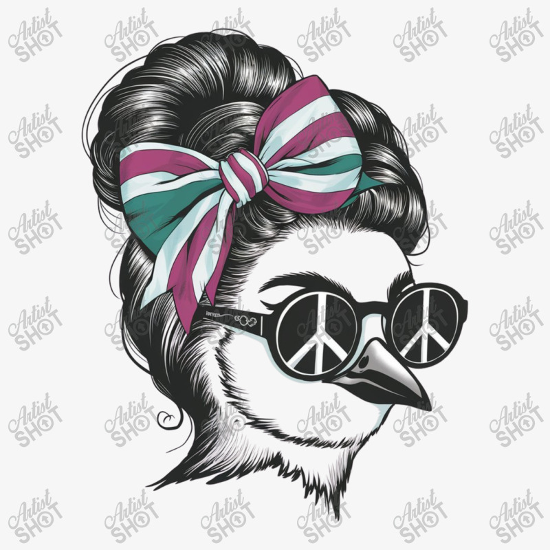 A Bird With Her Hair Elegantly Styled Ladies Fitted T-Shirt by John Nichols | Artistshot