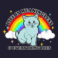 Life Is Meaningless Everything Dies Cute Nihilism Design T Shirt Seamless Cap | Artistshot