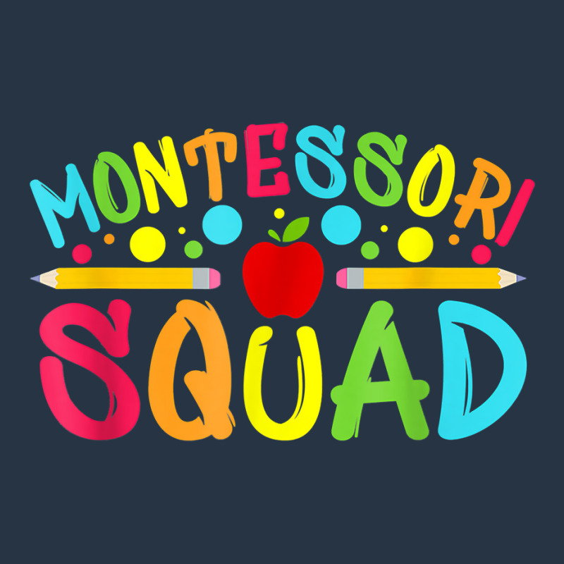 Funny Montessori Squad Montessori Teacher Back To School T Shirt Yupoong Trucker Cap | Artistshot