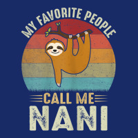 Womens My Favorite People Call Me Nani Cute Sloth Lover Grandma 5 Panel Snapback Cap | Artistshot