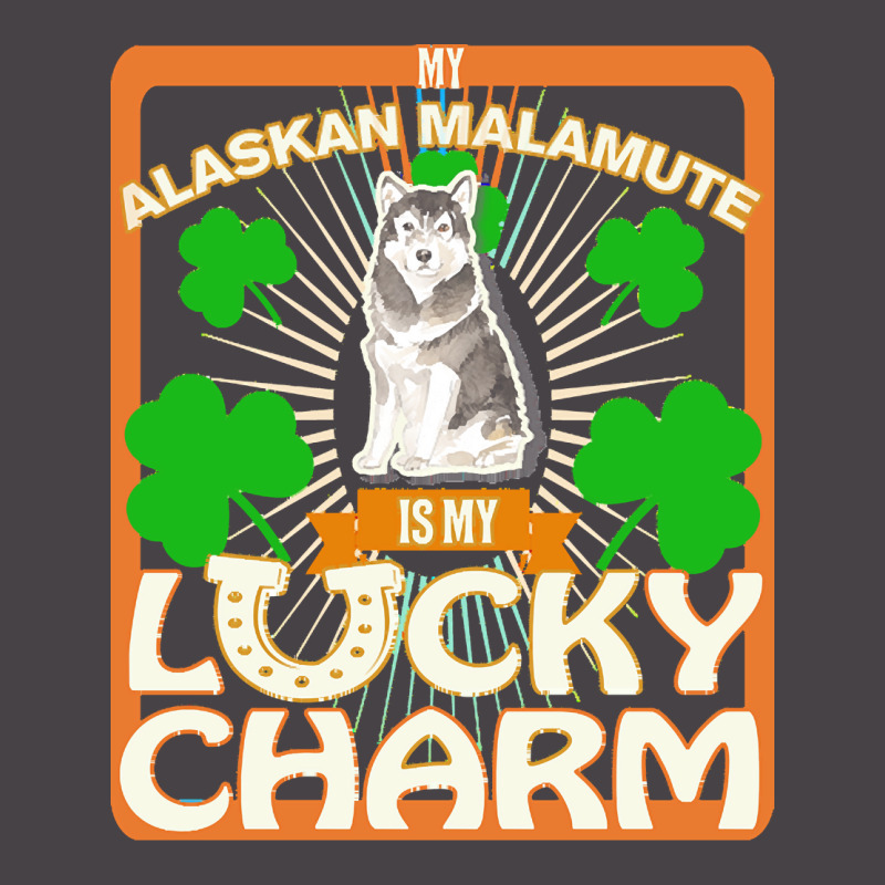 Alaskan Malamute T  Shirt My Alaskan Malamute Is My Lucky Charm   Gift 5 Panel Snapback Cap | Artistshot