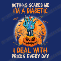 Diabetes Diabetic Nothing Scares Me Im A Diabetic I Deal With Pricks 4 5 Panel Snapback Cap | Artistshot