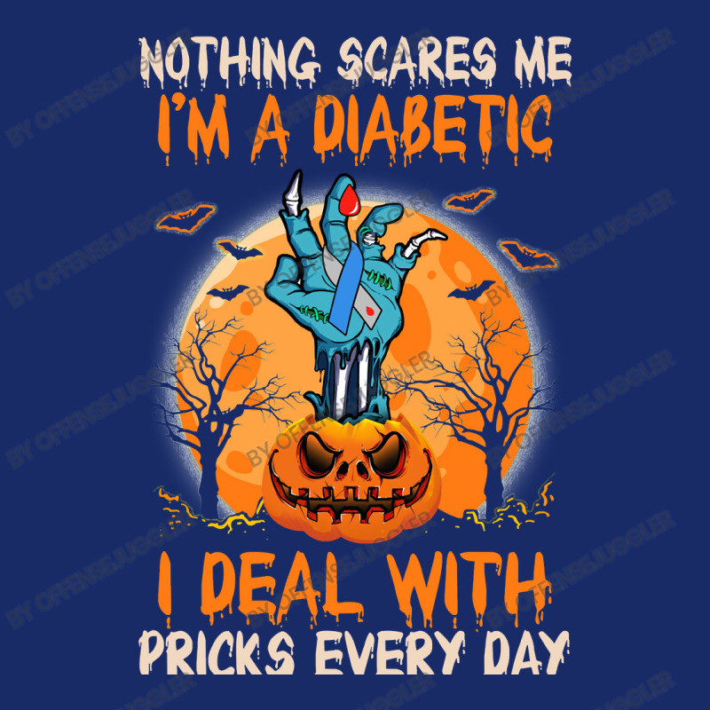 Diabetes Diabetic Nothing Scares Me Im A Diabetic I Deal With Pricks 4 5 panel snapback cap by offensejuggler | Artistshot