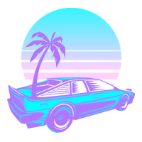 Synthwave T  Shirt Futuristic Car Retro Sunset Synthwave T  Shirt Pa Trucker Cap | Artistshot