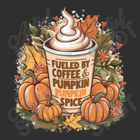 Fueled By Coffee & Pumpkin Spice Oval Leatherette Patch | Artistshot