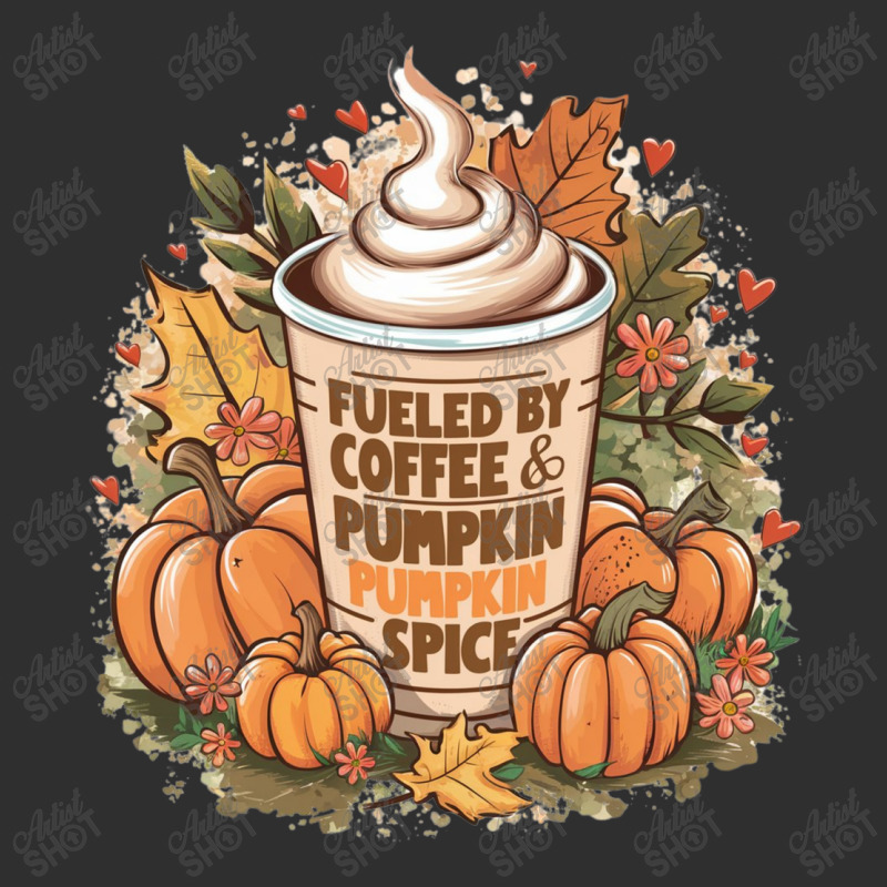 Fueled By Coffee & Pumpkin Spice Oval Leatherette Patch | Artistshot