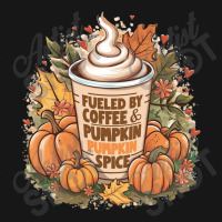 Fueled By Coffee & Pumpkin Spice Medium-length Apron | Artistshot