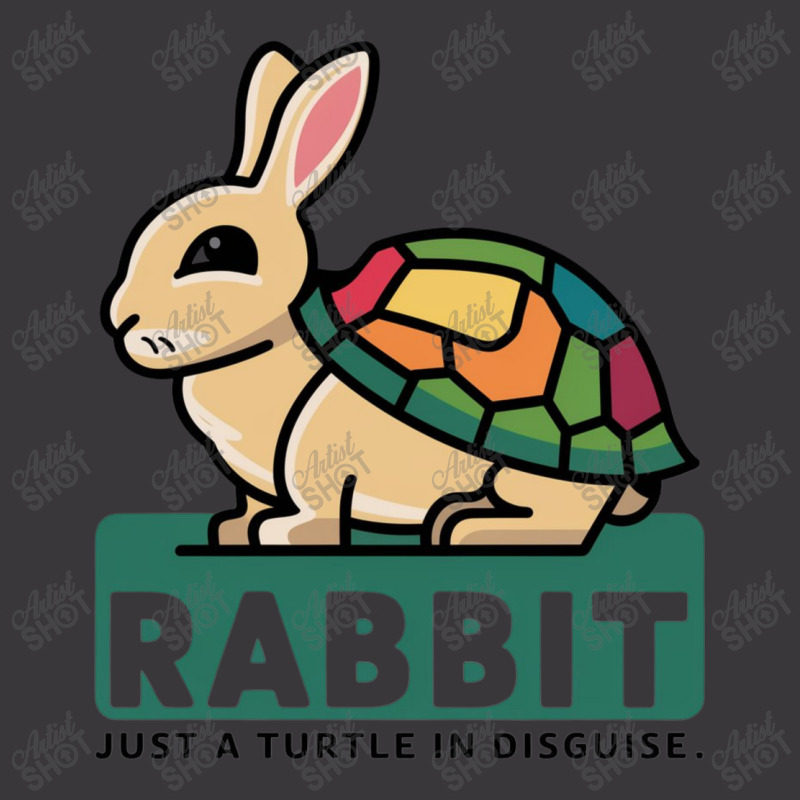 Rabbit Just A Turtle In Disguise Ladies Curvy T-Shirt by John Nichols | Artistshot