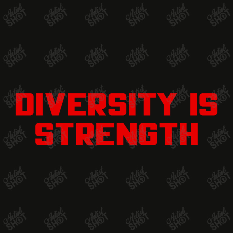 Diversity Is Strength Red Design Scorecard Crop Tee by Akhtar21 | Artistshot