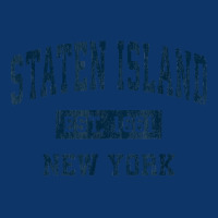 Staten Island New York Ny Vintage Sports Design Navy Print T Shirt Seamless Cap | Artistshot