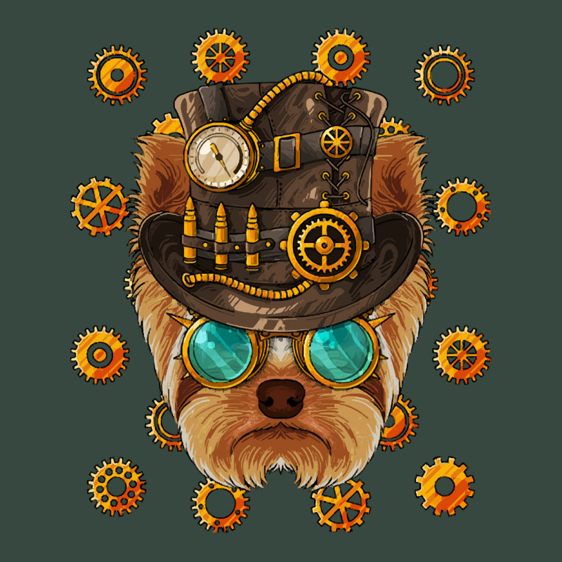 Steampunk Yorkshire Terrier T  Shirt Steampunk Yorkshire Terrier Medie Seamless Cap by sengeryasmin | Artistshot