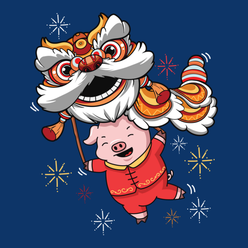 Dragon Lion Dancing Pig Chinese New Year 2019 Seamless Cap by Hoang95 | Artistshot