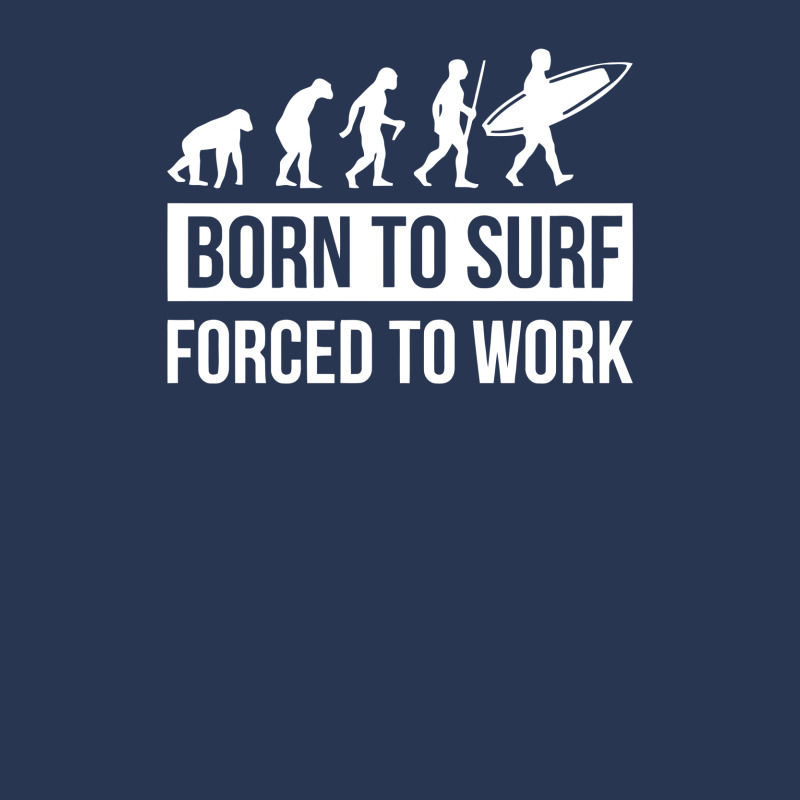 Born To Surf Forced To Work Ladies Denim Jacket by Anma4547 | Artistshot