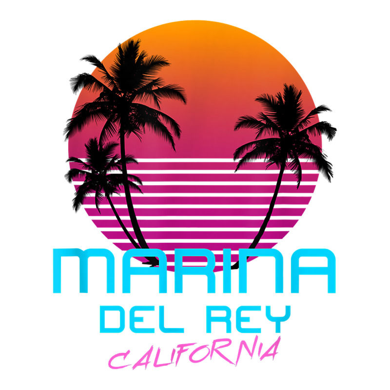 Marina Del Rey California Retro 80s T Shirt Yupoong Trucker Cap by aryanahjerich | Artistshot