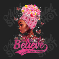 Breast Cancer Awareness Black Woman Warrior Support Believe Basic Backpack | Artistshot