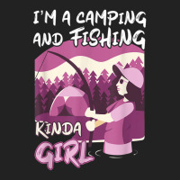 Girl Fishing Rod Campfire Fish Woman Camping And Fishing Basic Backpack | Artistshot