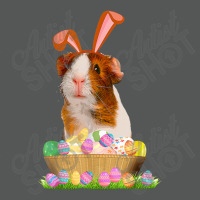 Funny Guinea Pig With Cute Bunny Ears Easter Day Eggs Basket Basic Backpack | Artistshot