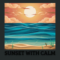 Sunset With Calm Women's Triblend Scoop T-shirt | Artistshot