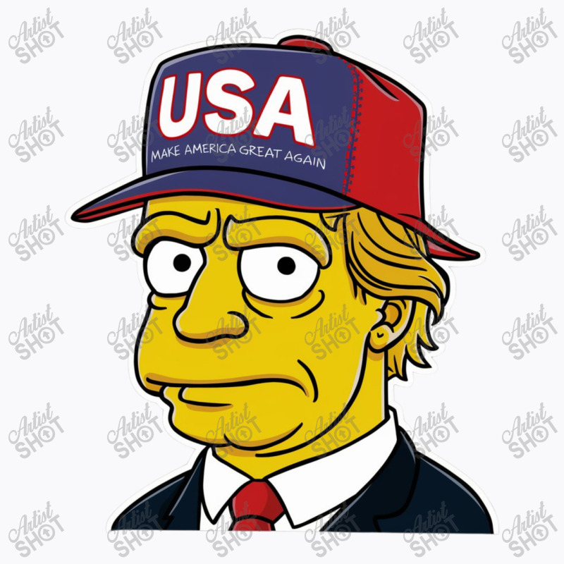 Donald Trump In The Style Of A Simpson Character T-Shirt by John Nichols | Artistshot