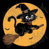 Witche Cat On A Broom Toddler Sweatshirt | Artistshot