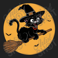 Witche Cat On A Broom Basic Youth T-shirt | Artistshot