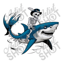 A Skeleton Riding A Shark Youth Hoodie | Artistshot