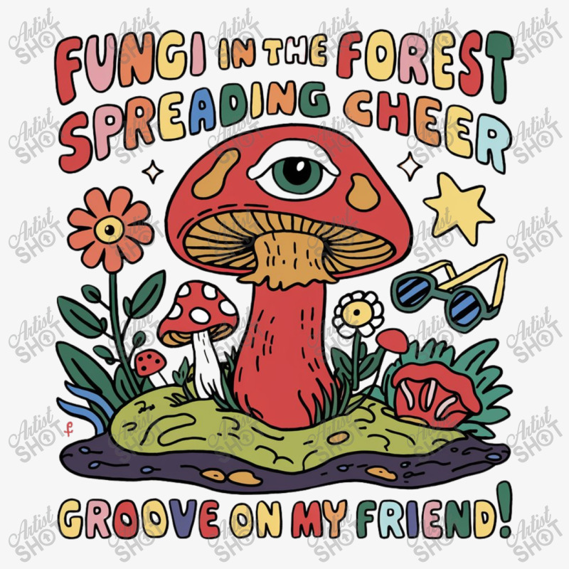 Fungi In The Forest Spreading Cheer Ladies Fitted T-Shirt by John Nichols | Artistshot