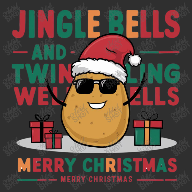 Jingle Bells And Twinkling Wells,merry Christmas Square Leatherette Patch | Artistshot