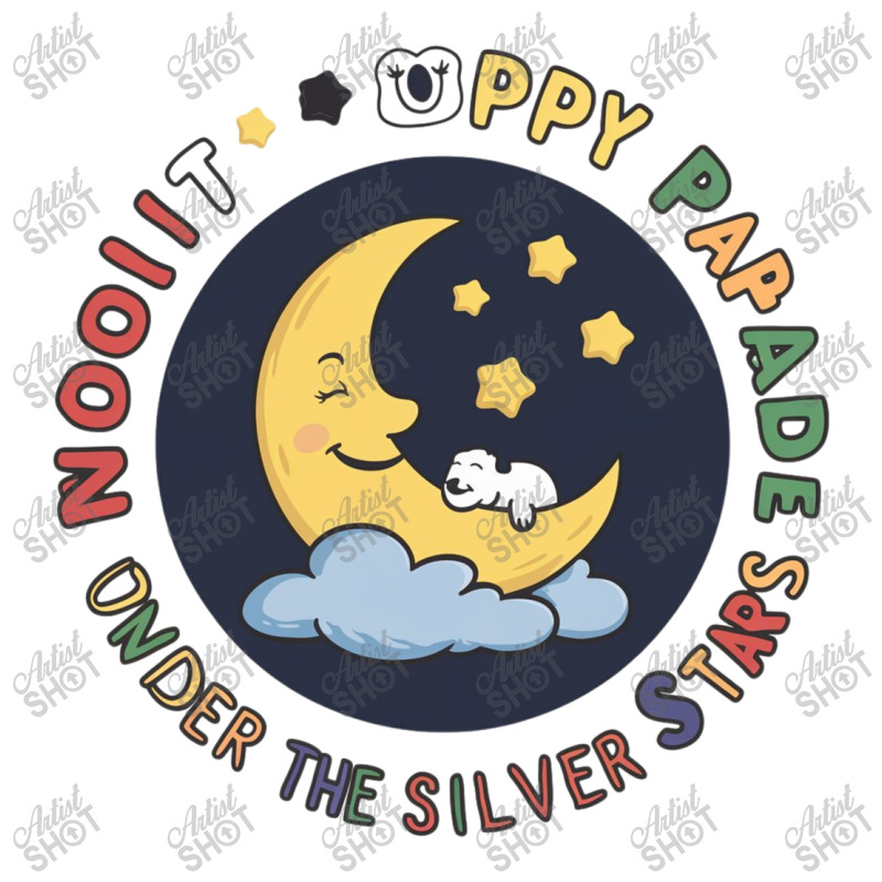 Moonlit Puppy Parade Under The Silver Stars Raglan Crop Top by Charity Aduset | Artistshot