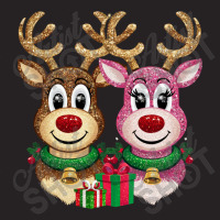 Two Glittery Reindeer Faces Side By Side Vintage Cap | Artistshot