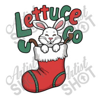 White Bunny Rabbit Hanging In A Red Christmas Stoc Baby Bodysuit | Artistshot