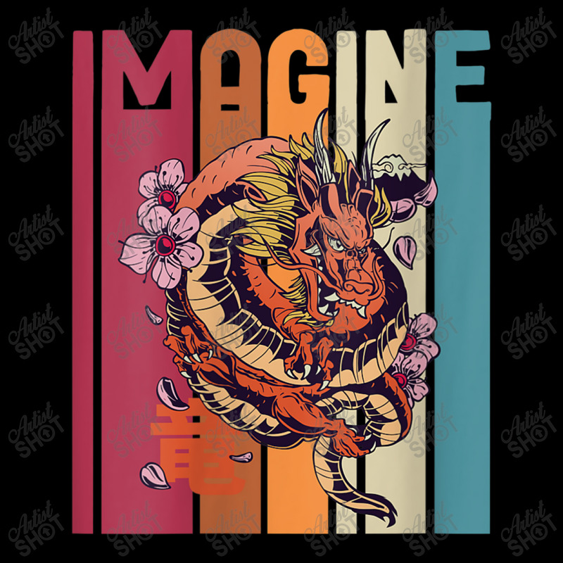 Womens Imagine Great Dragon Vintage Cool Art Great Art Character Retro Trucker Cap by HailieDesign | Artistshot