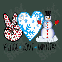 Peace Love Winter Holidays Season Christmas Snowman T Shirt Seamless Cap | Artistshot