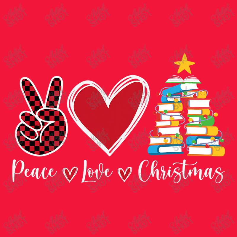 Peace Love Christmas Tshirt   Funny Christmas Tree Book Tree T Shirt Seamless Cap by Maria_Jezierski | Artistshot