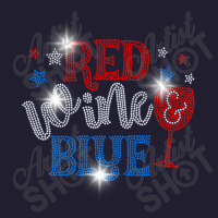 Woman Red Wine And Blue Bling Rhinestone 4th Of July Premium T Shirt Seamless Cap | Artistshot