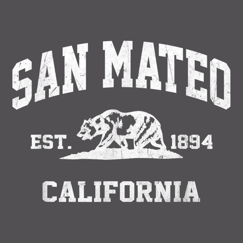 San Mateo California Ca Vintage State Athletic Style T Shirt Yupoong Trucker Cap by mikidicosmo | Artistshot