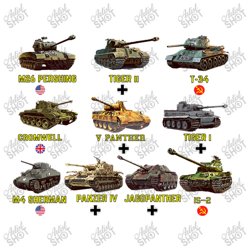 Top Ten Best Ww2 Tanks M4 Sherman Panzer Iv Tiger Ii T, 34 Yupoong Trucker Cap by time5803 | Artistshot