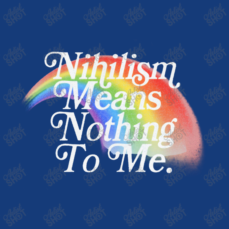 Nihilism Means Nothing To Me, Vintage Style Faded Rainbow Design Foam Snapback hat by qulonuhun | Artistshot