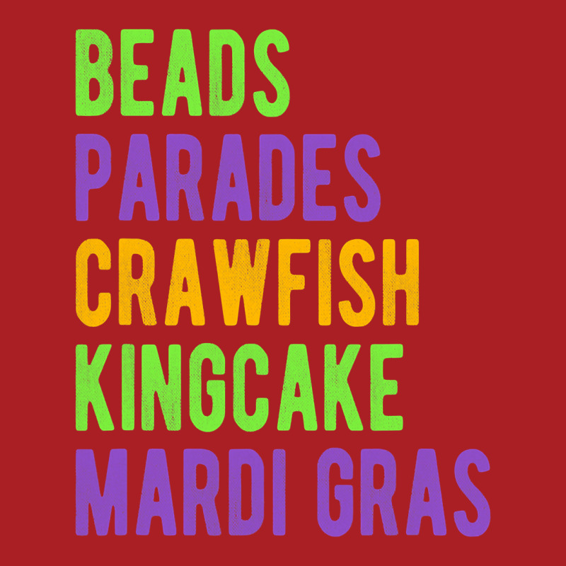 Beads, Parades, Crawfish, Kingcake, Mardi Gras T Shirt Foam Snapback Hat | Artistshot