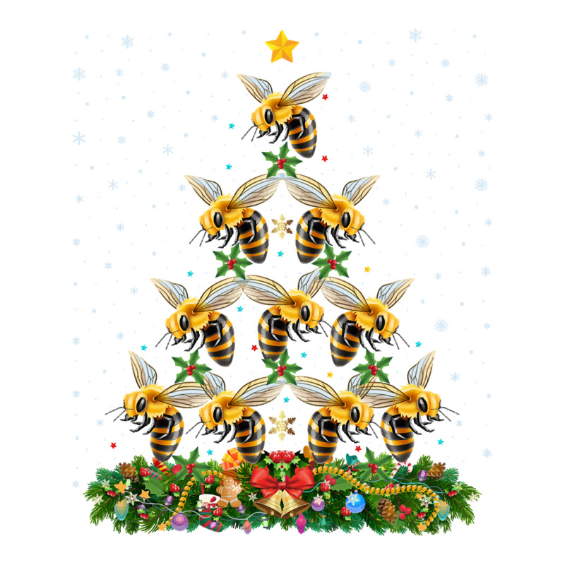 Bee Funny Bumble Bee Lover Santa Bumble Bee Christmas Tree 431 Foam Snapback Hat | Artistshot